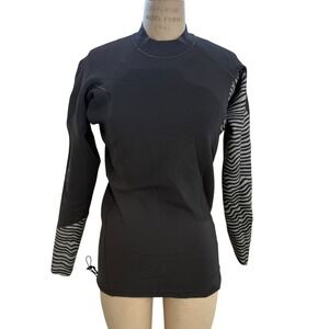 Volcom Neo Revo Jacket 1.5mm Neoprene Wetsuit Top Black Zebra Unisex XL N1611702